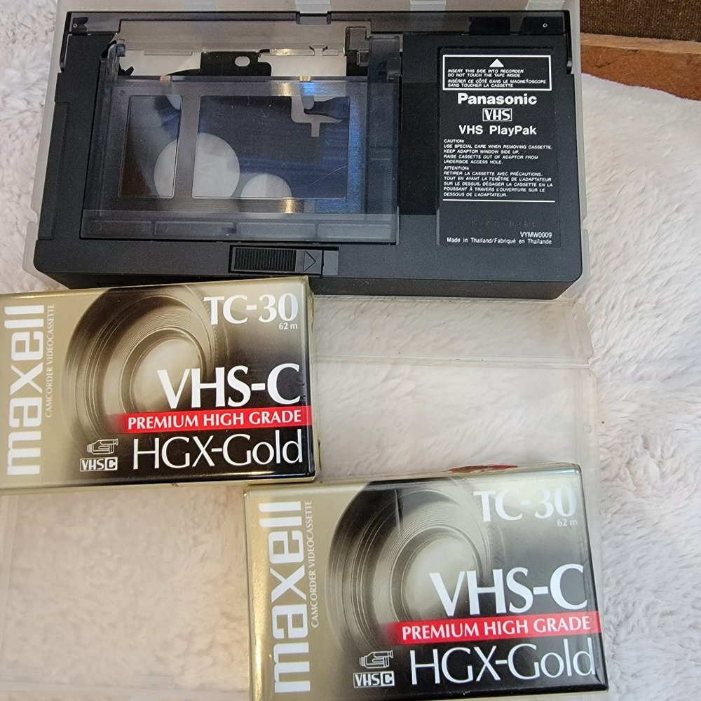Vhs convertor and 2 tapes
